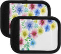 2 Pack Flowers Luggage Handle Wrap, Detachable Luggage Tag, Neoprene Suitcase Wrap with Comfort Grip & Bright Identifier for Suitcase, Travel Bag, Sports Bag