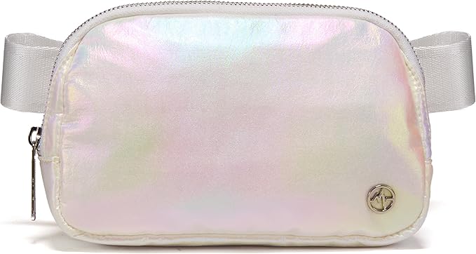 Pander Everywhere Belt Bag for Women, Fashion Waist Packs, Crossbody Bags with Adjustable Strap (Iridescent).
