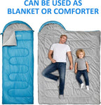 oaskys Camping Sleeping Bag - 3 Season Warm & Cool Weather - Summer Spring Fall Lightweight Waterproof for Adults Kids - Camping Gear Equipment, Traveling, and Outdoors