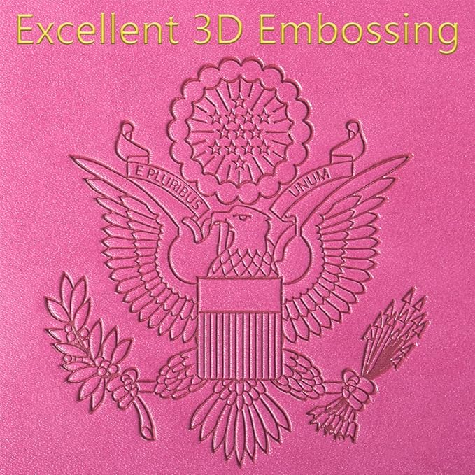 Passport Holder Cover Wallet Travel Essentials RFID Blocking Leather Card Case International Must Haves Travel Accessories for Women Men(101#Pink)