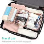 F-color TSA Approved Toiletry Bag 3 Pack Medium - Clear Makeup Bag Travel Quart Size for Women Men, Clear Cosmetic Bag Airport Airline Compliant Carry on Bag, Active Rose Pink