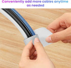 LX IntMfr. Hook and Loop Cable Ties, Self Adhesive Hook and Loop Cable Straps, Sticky-back Cord Organizer, Cable Clip, Household & Office Essentials, 40Pcs per Pack