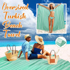 YSYJ Oversized Turkish Beach Towel Giant XXL Beach Towel Quick Dry Sand Free Extra Large Turkish Lightweight XL Beach Blanket for Travel Teal