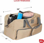 Lucky Travel Duffel Bags 85L, Gym Bag, Travel Bag & Large Duffle Bag for Men, Foldable Overnight Weekender Bags for Women & Men with Adjustable Shoulder Strap,