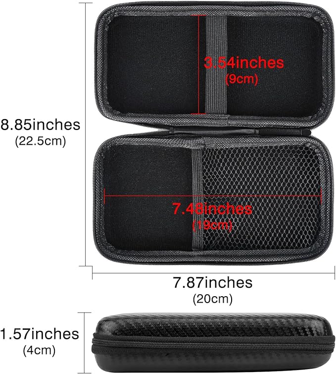 Portable Solar Charger Storage Box, Power Bank Hard Travel Case, Compatible with Kepswin Solar Charger 42800mAh, Compatible with kepswin Solar Power Bank 49800mah (Black)