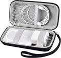 Charger Battery Pack Case Compatible with Apple MagSafe/for Baseus/for Belkin/for INIU, Holder for Anker 633/622/621/321 MagSafe Magnetic Power Bank for iPhone 15, Storage with Strap - Black