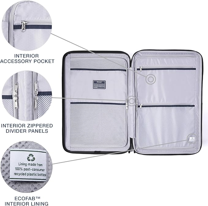 Travelpro Maxlite Air V2 Hardside Expandable Checked Luggage, 8 Spinner Wheels, Lightweight Hard Shell Suitcase, TSA lock, Shadow Grey, Checked Medium 25-Inch