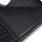 HISCOW Italian Leather Passport Holder for Travel - RFID Blocking Wallet Cover with Secure Organizer for Men & Women, US & Foreign Trips, Black