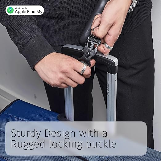 Slide Innovations Digital Luggage Scale with Apple Find My (iOS), Portable Suitcase Weight Scale & Tracker, LED Display Travel Baggage Scale up to 110 lb / 50 kg, Lightweight Airline Travel Accessory