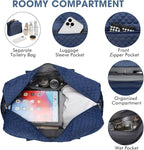 Travel Duffle Bag Weekender for Women - 38L Carry-On Overnight Bag Personal Item Bag with Shoe Compartment & Wet Pocket Weekend Tote Bags with Toiletry Bag Hospital Bags for Labor and Delivery Navy