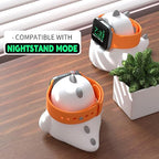 ELETIUO Charger Stand Compatible with Apple Watch Series Ultra2/Ultra/10/9/8/SE2/7/6/SE/5/4/3/2/1 (49/46/45/44/42/41/40/38mm),Dinosaur iWatch Charging Dock,Supports Nightstand Mode,White