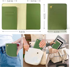 Passport Holder for Travel Essentials,RFID Blocking Passport Cover Case for Travel Accessories,Travel Wallet for Women Men (Army Green)
