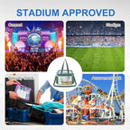 USPECLARE Clear Bag for Stadium Events,Transparent Bag for Work Sports Games Concerts Travel Gym