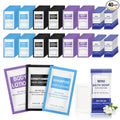 10 Sets 4-IN-1 Hotel Toiletries Bulk Set,40 Pcs 0.35 oz each Packets Shampoo,Conditioner, Body Wash and Lotion Mini Travel Size Toiletries Supplies kit for Guests,Homeless,Motel