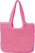 GOLDTIMO Beach Bags for Women - Summer Soft Large Woven Shoulder Purse Handbag, Beach Tote Straw Bag for Summer Vacation