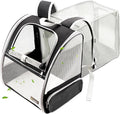 Texsens Innovative Traveler Bubble Backpack Pet Carriers for Cats and Dogs (Expandable-Black)