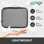 BAGAIL 6 Set Packing Cubes Luggage Packing Organizers for Travel Accessories-Black
