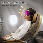 Sleep Mask, Silk Eye Mask for Sleeping with Adjustable Strap, Blindfold Eyeshade for Men & Women, Comfortable & Soft Eye Cover Eyeshade for Night Sleep (Black, Pink, Purple)