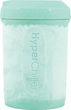 HyperChiller HC2M Patented Iced Coffee/Beverage Cooler, NEW, IMPROVED,STRONGER AND MORE DURABLE! Ready in One Minute, Reusable for Iced Tea, Wine, Spirits, Alcohol, Juice, 12.5 Oz, Mint Blue