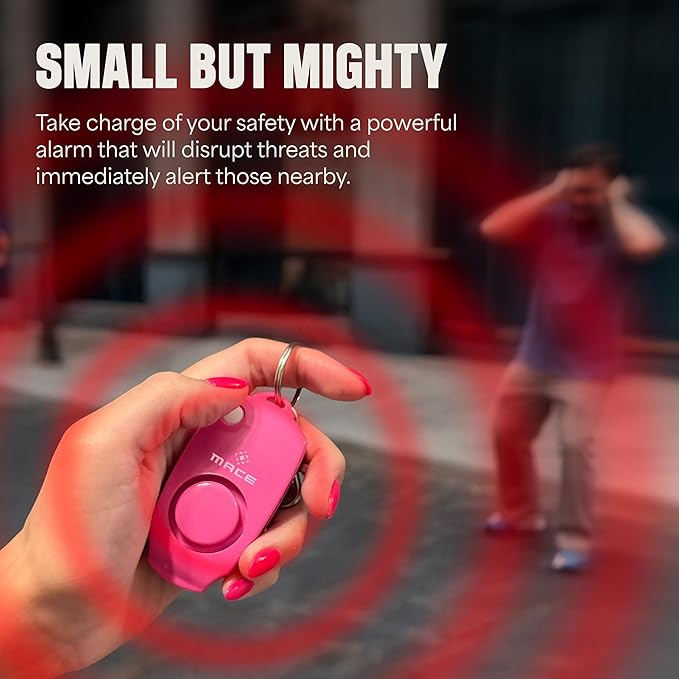 Mace Personal Safety Alarm & Mace Pepper Spray Kit - Loud 130db Siren with Built in Emergency Whistle, 10 Feet Range Pocket Model (0.42 oz) Self Defense Pepper Spray for Women & Men
