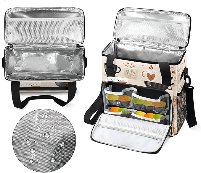 Travel Coffee Maker Carrying Bag Compatible with Keurig K-Mini or K-Mini Plus, Single Serve Coffee Maker Portable Storage Bag with Shoulder Strap(Bag Only)