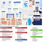 418-Piece First Aid Kit for Home, Travel, Camping, Hiking & Outdoor Emergencies, Tear-Resistant Survival Kits for Business, Vehicle & School, Multi-Use Emergency Medical Supplies