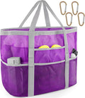 SRISE Mesh Beach Bag - Large Beach Tote Bag for Family Beach Bag for Toys & Vacation Essentials