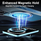 Magnetic Portable Charger 5000mAh, 15W Ultra Slim Wireless Portable Charger, Fast Charging for iPhone 17/16/15/14/13/12 Pro/Pro Max/Plus, Metal Shell, USB-C Cable to Charge Other Phones (Blue) | Magnetic, 5000mAh, 15W, Ultra Slim, Fast Charging, Metal ...