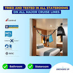 Magnetic Clothesline for Cruise Staterooms – Cabin Approved Travel Clothes Line with Non-Scratch Magnets – Portable Laundry Drying Rope, Cruise Accessories and Essentials