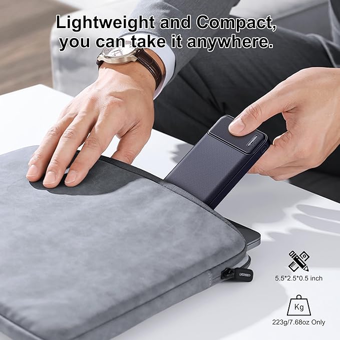 AsperX 2-Pack 10000mAh USB C Output Portable Charger Power Bank Fast Charging, Portable Battery Bank External Battery Pack for iPhone, Samsung, Google LG and Heated Vest