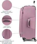 Travelpro Maxlite 5 Softside Expandable Luggage with 4 Spinner Wheels, Lightweight Suitcase, Men and Women, Orchid Pink Purple, Checked-Large 29-Inch