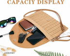 COOKOOKY Straw Clutch Handbag Summer Beach Straw Purse for Women woven Envelope Bag | Straw, Summer, Beach, woven, Straw, Summer
