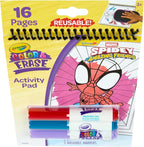 Crayola Color & Erase Reusable Activity Pad - Spidey and His Amazing Friends, Erasable Coloring Pages, Spiderman Toy for Toddlers, Travel Activity