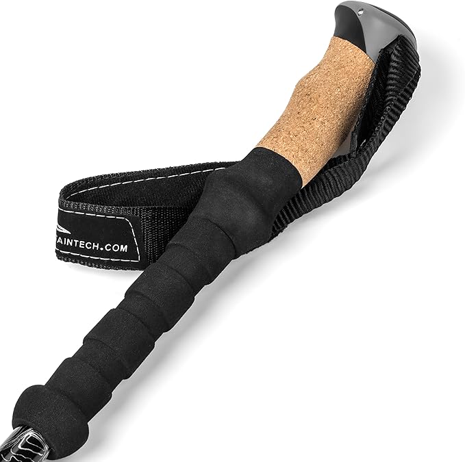 Cascade Mountain Tech Trekking Poles - Carbon Fiber Walking or Hiking Sticks with Quick Adjustable Locks