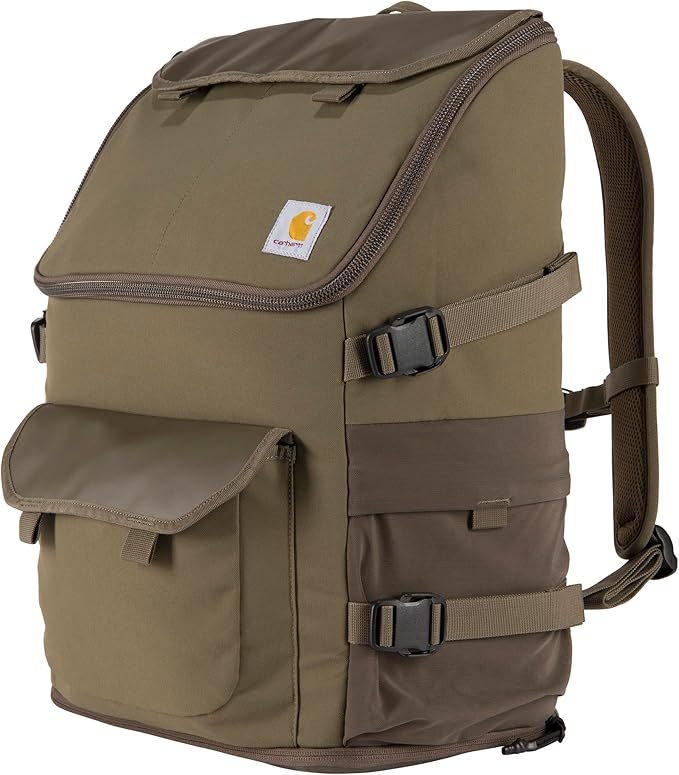 Carhartt 35L Nylon Workday Backpack, Durable Water-Resistant Pack with 15" Laptop Sleeve and Adjustable Shoulder Straps, Tarmac