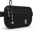 Money Belt for Secure Travel - RFID Blocking Slim Passport Holder - Hidden Waist Pouch for Cash, Credit Cards, Documents - Concealable Under Clothes, Water-Resistant Slim Fanny Pack for Men and Women