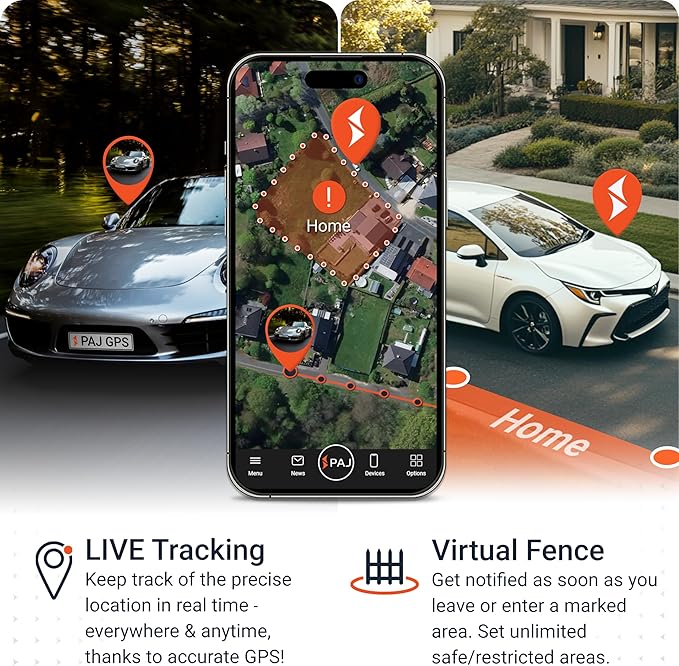 PAJ GPS Power Finder – Real-Time GPS Tracker with 90-Day Battery Life - Magnetic Mount for Cars, Trucks, Boats & Equipment, Location, Route & Speed Monitoring via 4G Network – Subscription Required