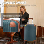Cosbarn Luggage Sets 5 Piece Suitcases with Wheels, Suitcase Set ABS Hard Case Luggage with TSA Lock Spinner Wheels Durable Travel Luggage