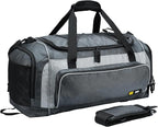 MIER Large Gym Bag for Men Sports Duffle Bag with Shoe Compartment 60L Lightweight Duffel Bags for Workout Fitness Travel