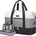 LOVEVOOK Weekender Bag, Large Travel Duffel Bag for Women with 2 Packing Cubes, Carry on Overnight Bag with Shoe Compartment, Mom Hospital Bags for Labor and Delivery