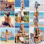 Genovega Oversized Terry Beach Towel 36 x 72 in Soft Extra Large XL Big Pool Towels Adults Clearance Blanket Travel Essentials Cruise Accessories Must Haves Vacation Stuff Lounge Chair Cover Bohemian