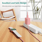 2Pack for Apple Watch Charger Cable, Magnetic Fast Charger to USB-C Cable 3FT, Wireless Fast iWatch Charger Portable Compatible with iWatch Ultra/Series 9/8/7/6/SE/SE2/5/4/3/2/1-Pink