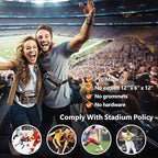 Packism Clear Fanny Pack Stadium Approved - 2-Pack Plus Size 35-51 inches Adjustable Strap Clear Belt Bag for Women Men Transparent Waist Bag for Concerts, Sporting Events, Black