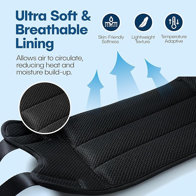 4 Pack Airplane Foot Hammock – Leg Pressure Relief Footrest for Plane Travel, No-Collapse Bamboo Support with Memory Foam Cushion, Adjustable Foot Sling for Long Flights & Office