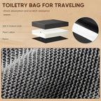 Toiletry Bag for Men,Mens Travel Toiletry Organizer,Men's Travel Essentials,Water Resistant Shaving Bag for Toiletries Accessories -Black