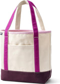 Lands' End Open Top Canvas Tote Bag