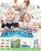 Walenced Reusable Sticker Book for Toddlers, Stickers for Kids, Toddler Sticker Book, Toddler Craft Activities, Toddler Travel Toys Boy Girl Birthday Gifts