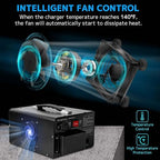 Yinleader 5000W PRO Voltage Transformer Converter Step Up/Down AC 110V/120V to 220V/240V or 220V/240V to 110V/120V Power Converter w/US Standard Power Cord,Circuit Breaker Protection