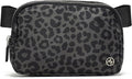 Pander Everywhere Belt Bag for Women, Fashion Waist Packs, Crossbody Bags with Adjustable Strap (Grey Leopard)