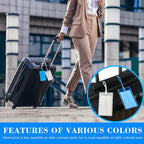 100 Pack Luggage Tags for Suitcases, Airplane Travel Essentials for Flying, International Travel Must Haves, and Luggage Accessories by Sodsay
